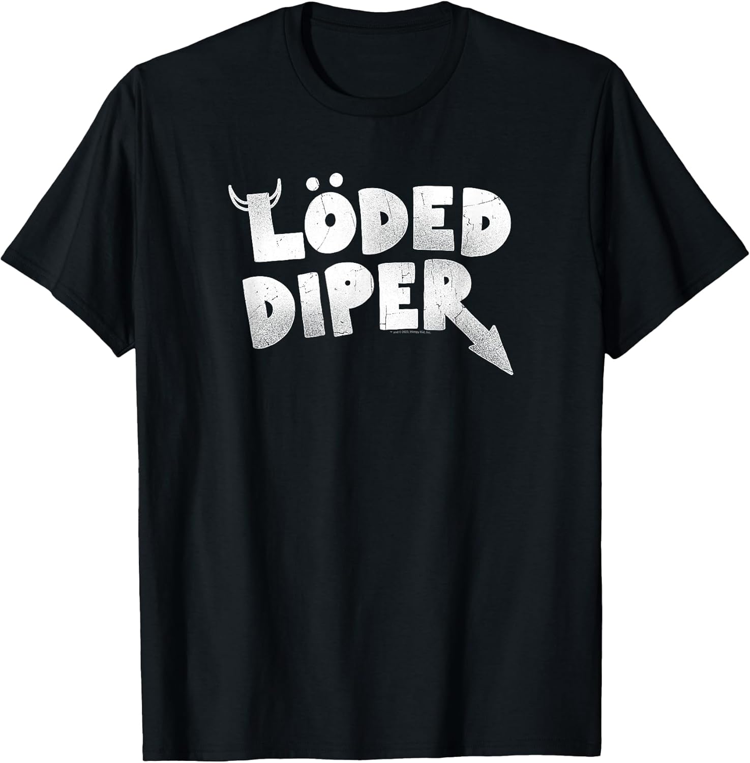 LÖDED DIPER Distressed Logo T-Shirt
