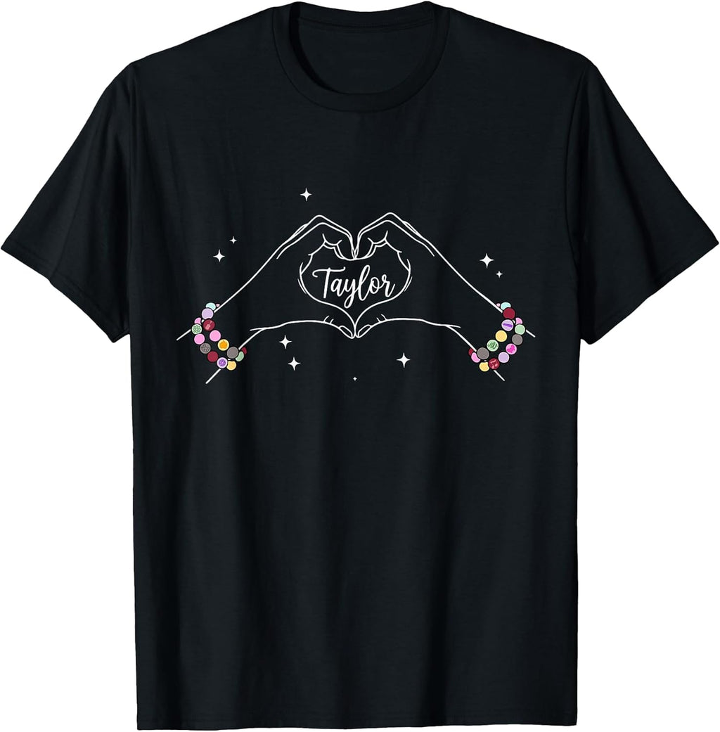 Heart Hands Taylor First Name Girl Vintage 70's 80's T-Shirt