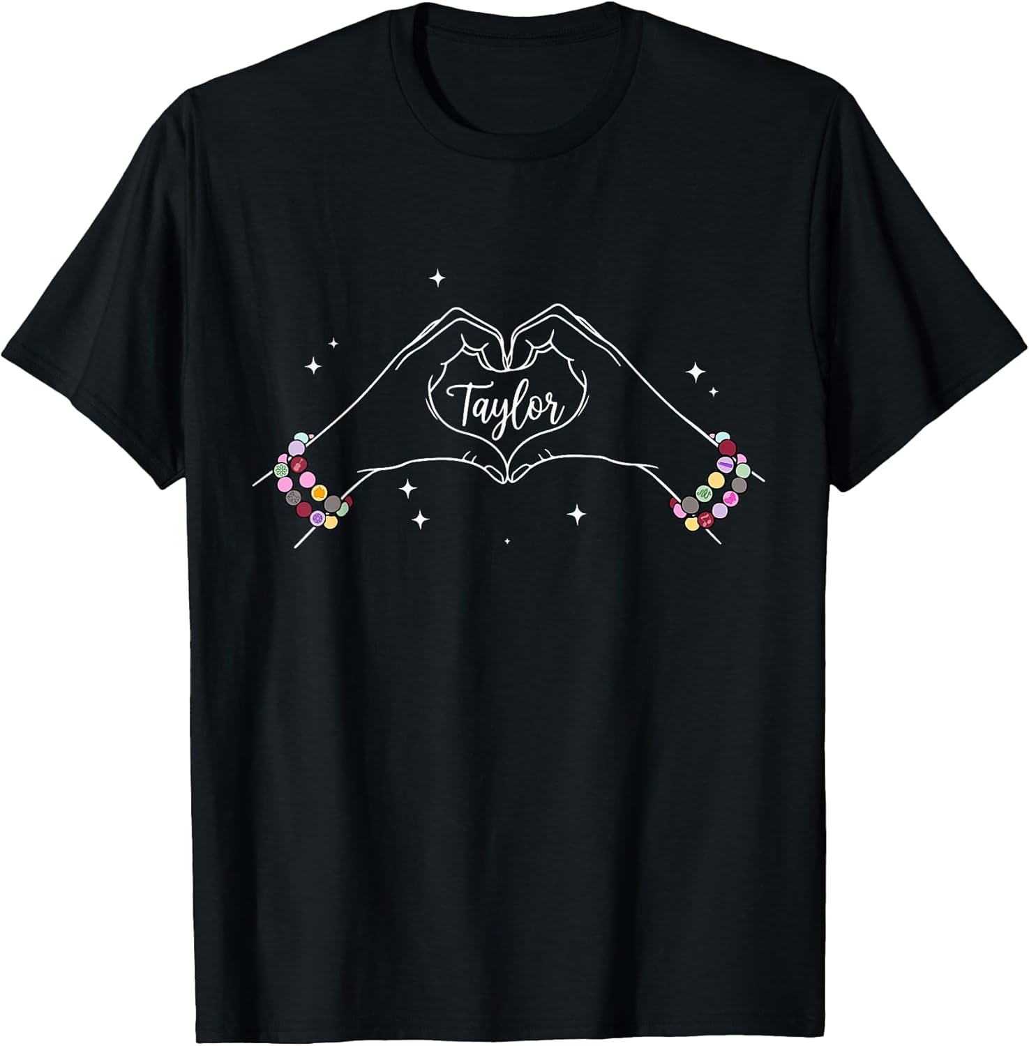 Heart Hands Taylor First Name Girl Vintage 70's 80's T-Shirt