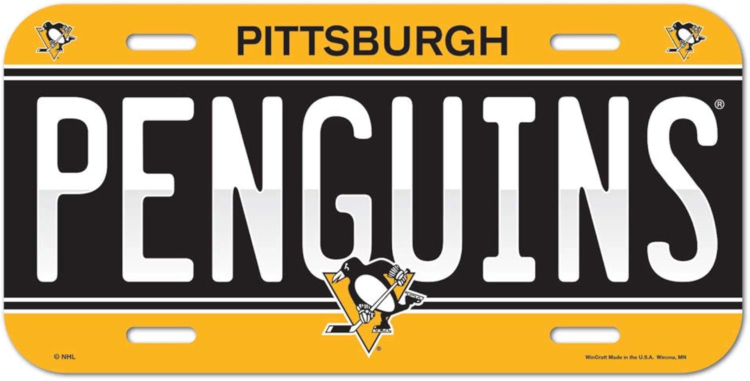 Wincraft NHL Pittsburgh Penguins 85241414 License Plate