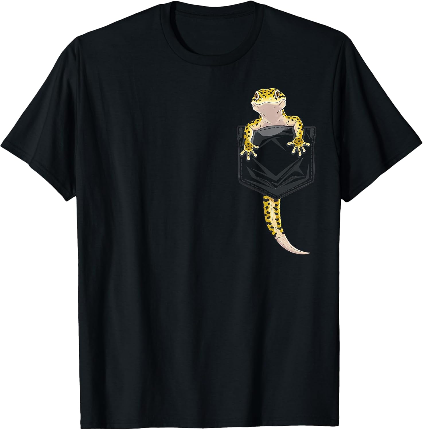 Cute Lizard Reptile Leopard Gecko Pocket Gifts Men Women Kid T-Shirt