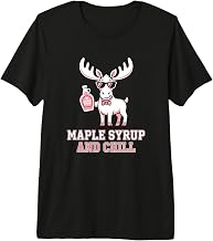 Moose Lover Maple Syrup and Chill Canadian Premium Tri-Blend T-Shirt
