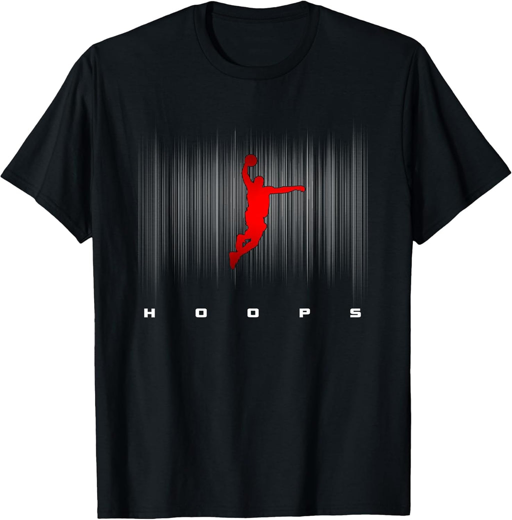 Basketball Clothing Basketball T-Shirt - Black, Small, Classic Fit, Short Sleeve, Unisex-Adults, Boys