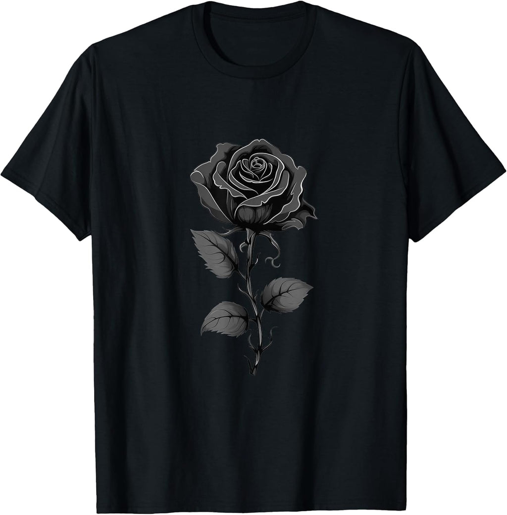 Black Rose Graphic T-Shirt