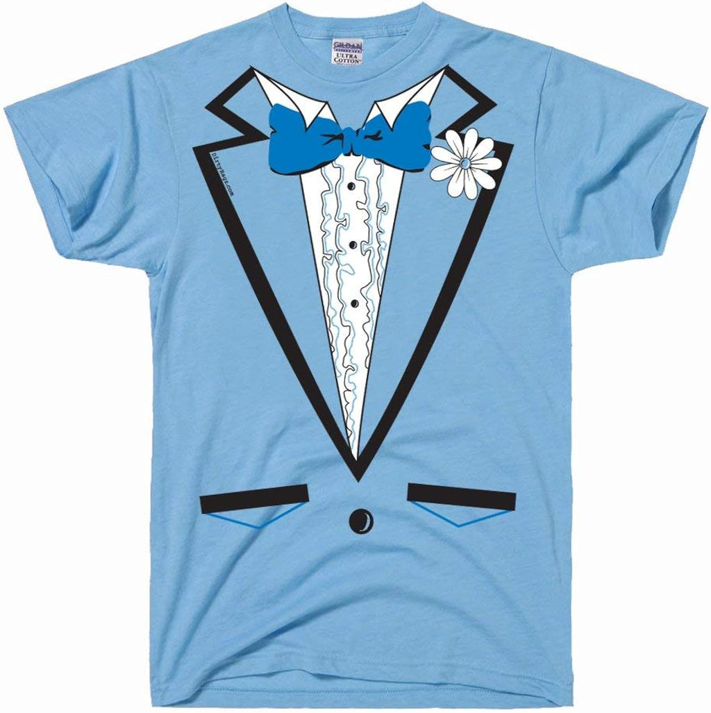 Men's Dumb and Dumber Tuxedo Shirt, Funny Tux Costume, Vintage Tees for Men Graphic Tee