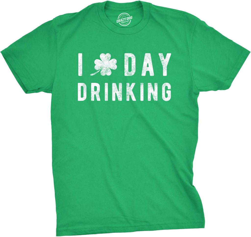 Funny Saint Patricks Day T Shirts for Men Party Shirts for St Pats Funny Drinking Tees
