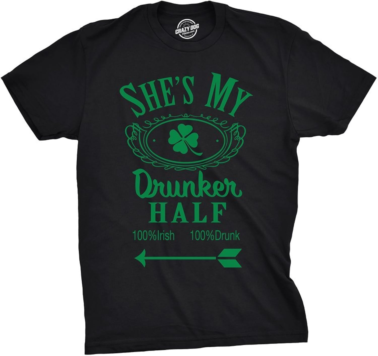 Funny St Patricks Day Couple Shirt – His and Hers Matching Shamrock Tee Irish Pub Crawl Party Outfit