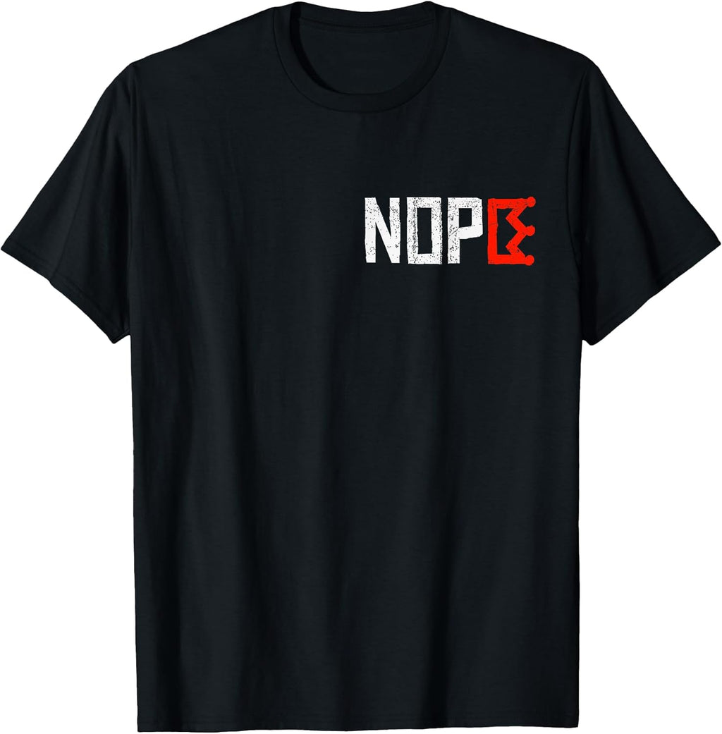 No Kings Protest Sign Nope Simple Bold Crown Tees