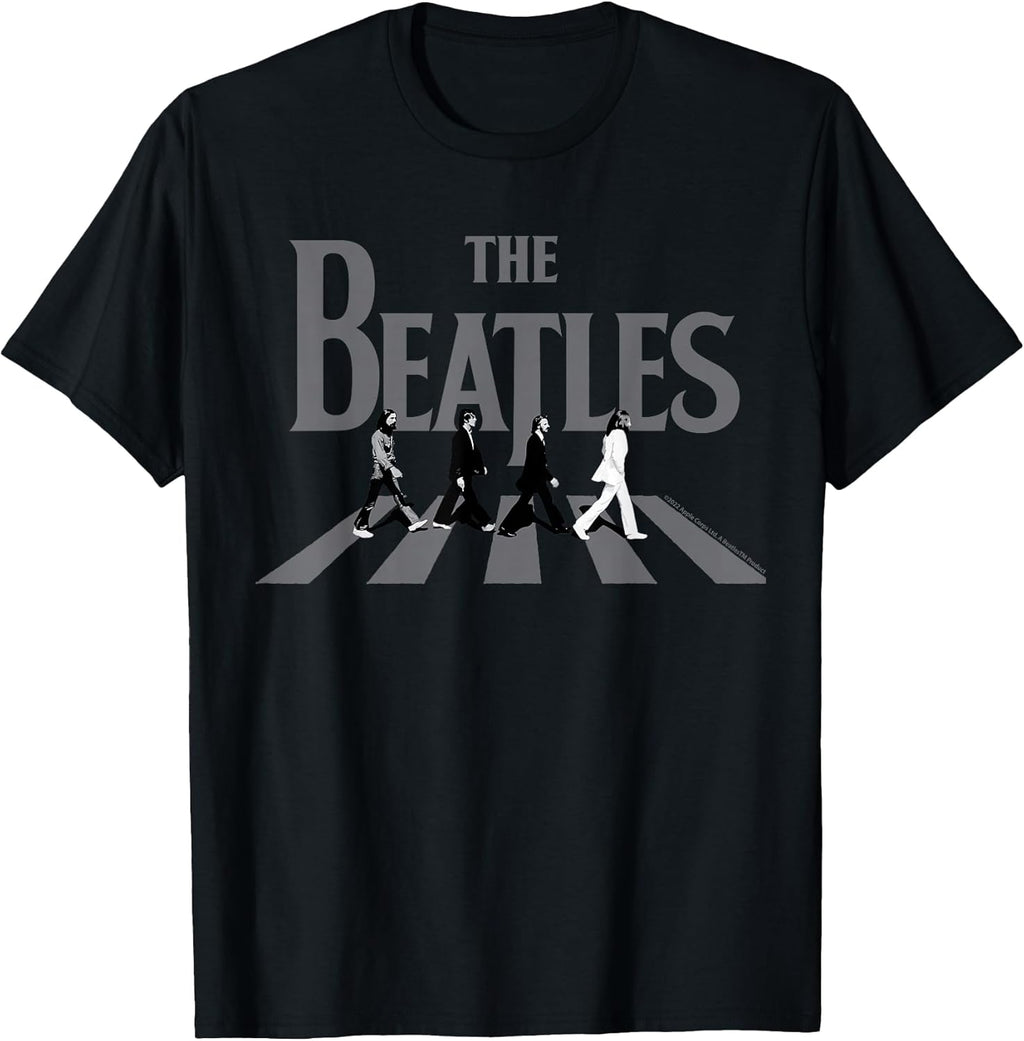 Abbey Road Greyscale Album Cover T-Shirt