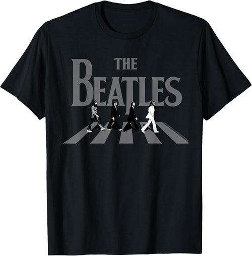 Abbey Road Greyscale Album Cover T-Shirt