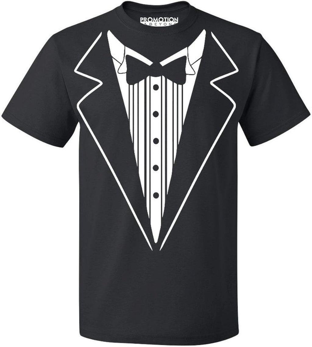 P&B Tuxedo White Funny Men's T-Shirt