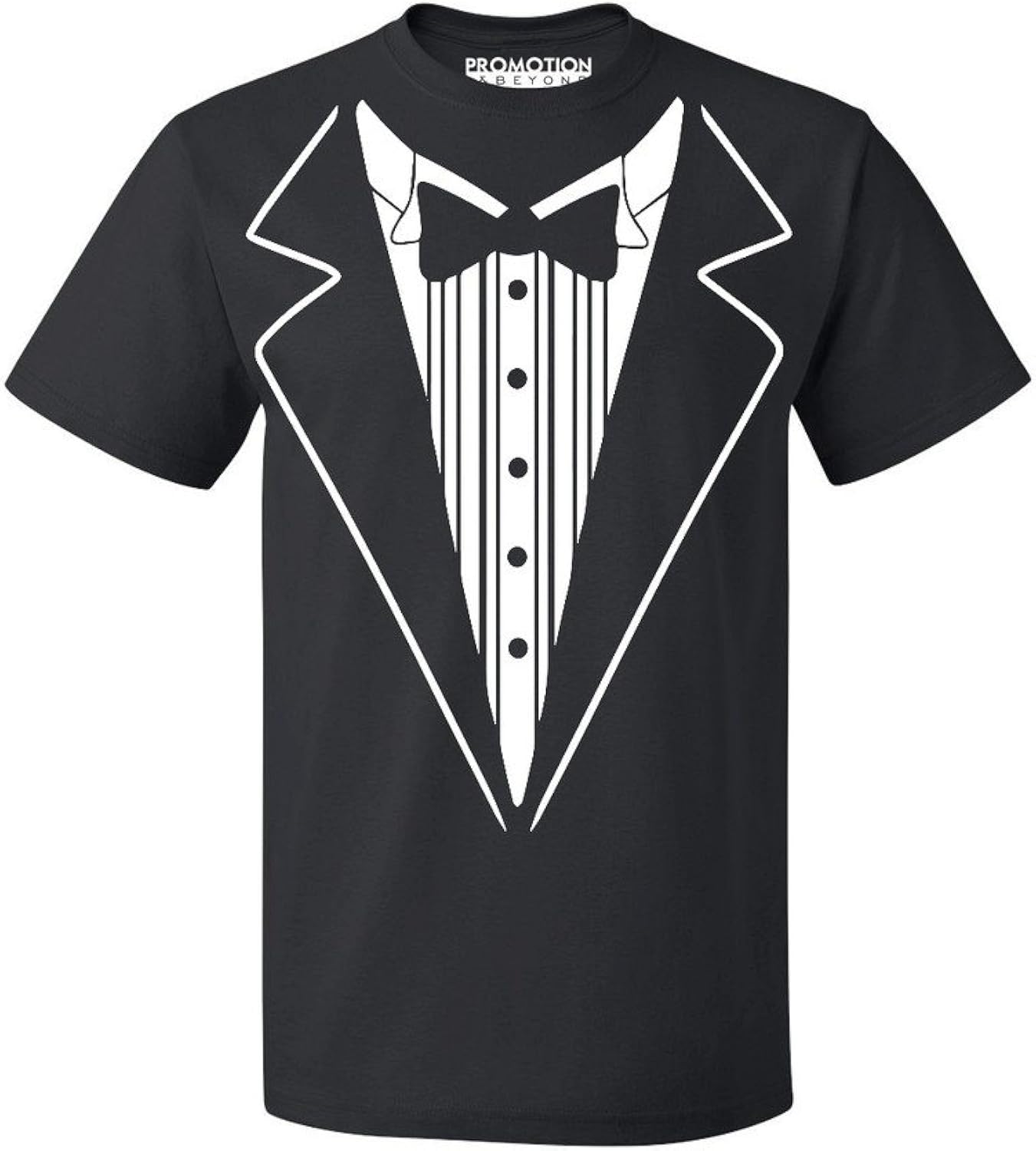P&B Tuxedo White Funny Men's T-Shirt