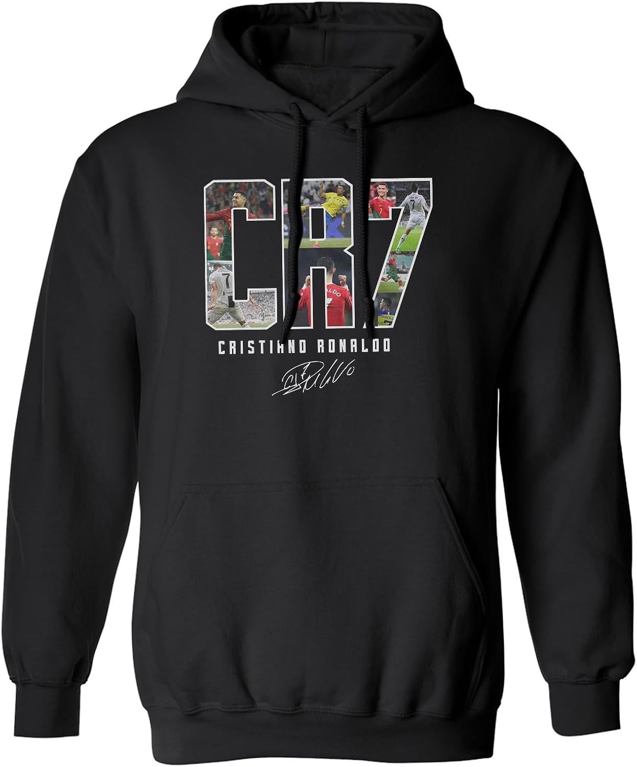 Collage Ronaldo Tribute - Soccer GOAT Unisex Hooded Sweatshirt