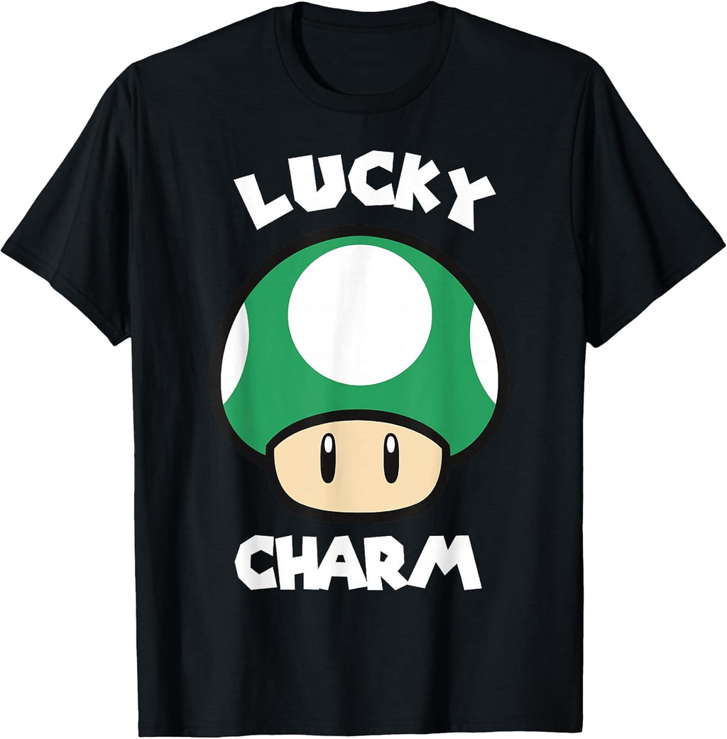 St. Patty's Lucky Charm Mushroom Graphic T-Shirt T-Shirt