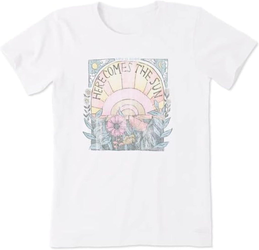 Women's Here Comes The Sun Hippie Short Sleeve Crusher-LITE Tee