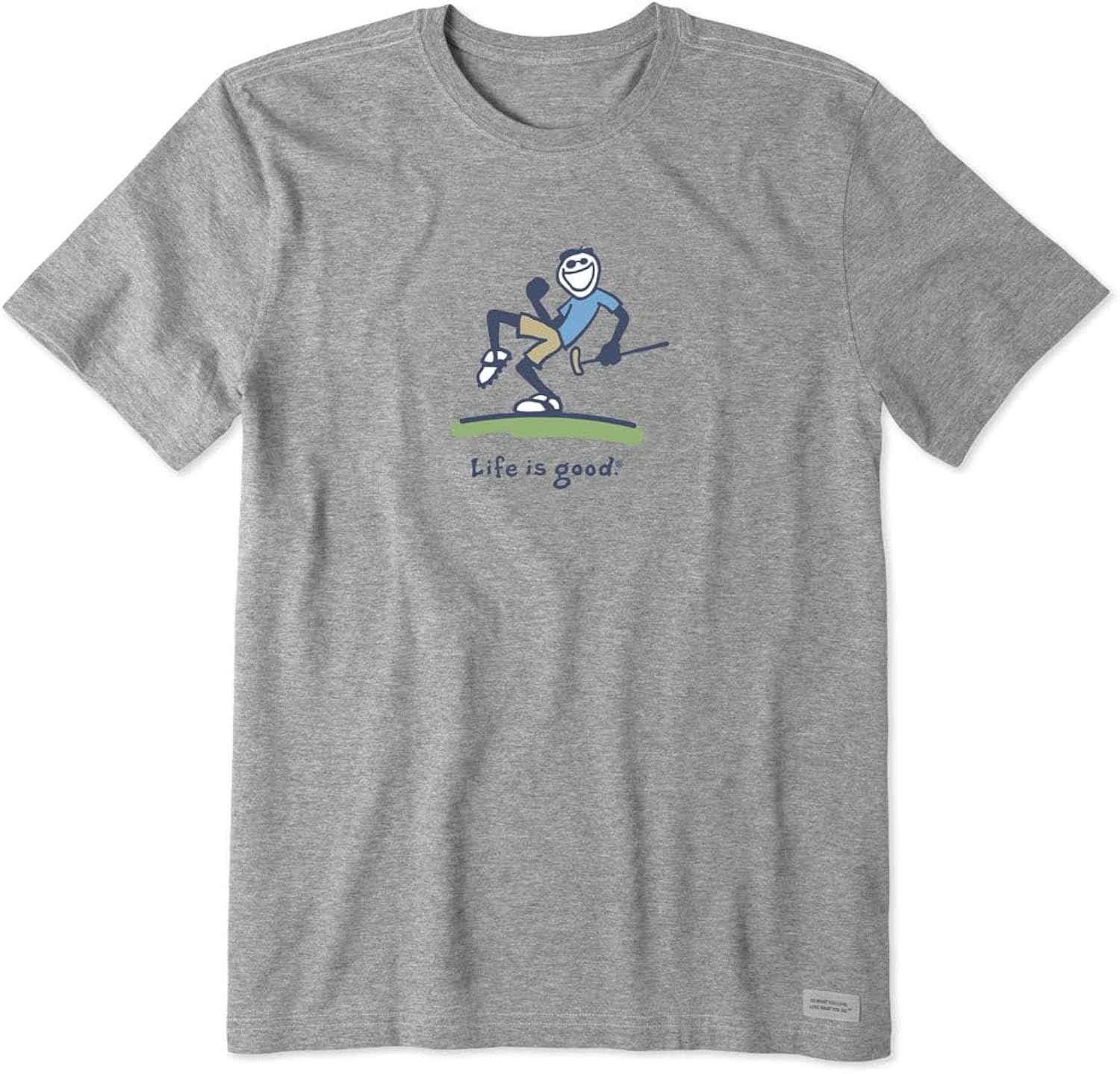 Mens Crusher Tee Pump Putt Jake, Heather Gray