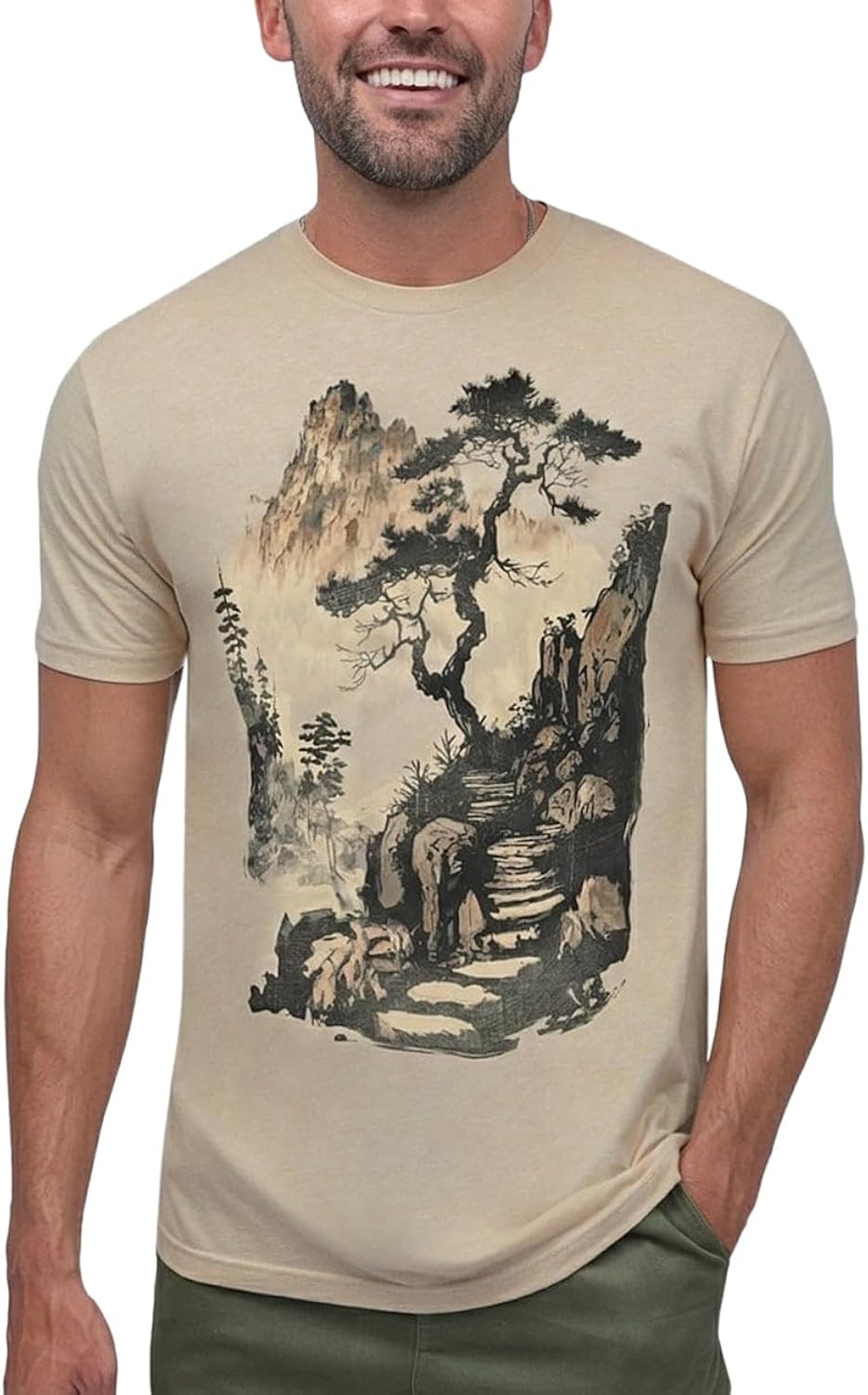 Graphic Tees for Men S - 4XL Premium Short Sleeve Colorful T-Shirts Trippy Space Designs