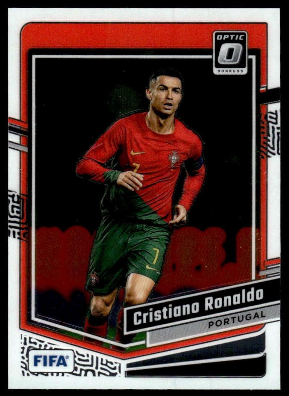 2023-24 Donruss Optic #44 Cristiano Ronaldo Portugal Official FIFA Soccer Card in Raw (NM or Better) Condition