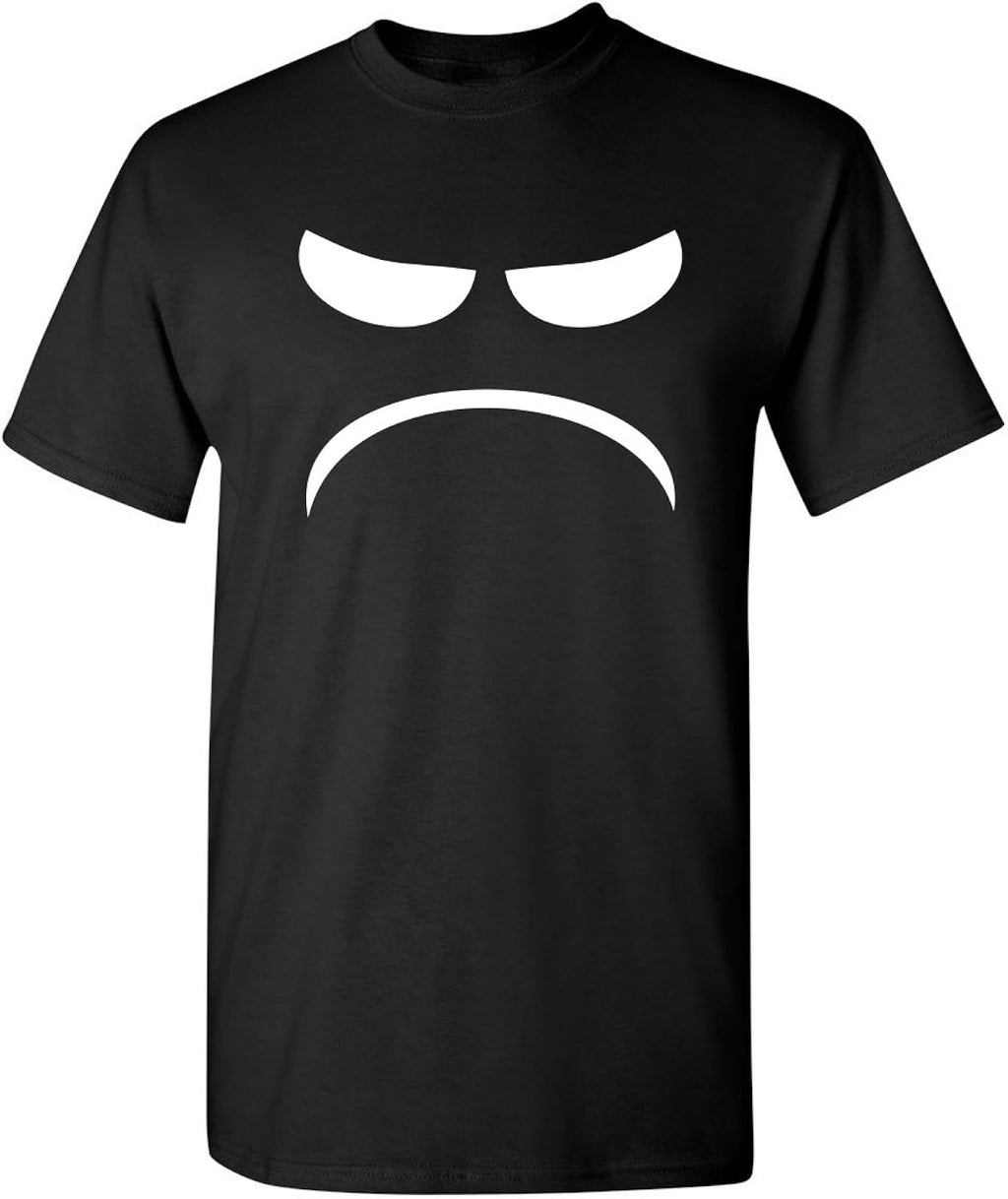 Mad Smile Face T Shirt | Funny Shirts for Men | Sarcastic Emoticon Funny Mens T-Shirts USA Printed Casual Style