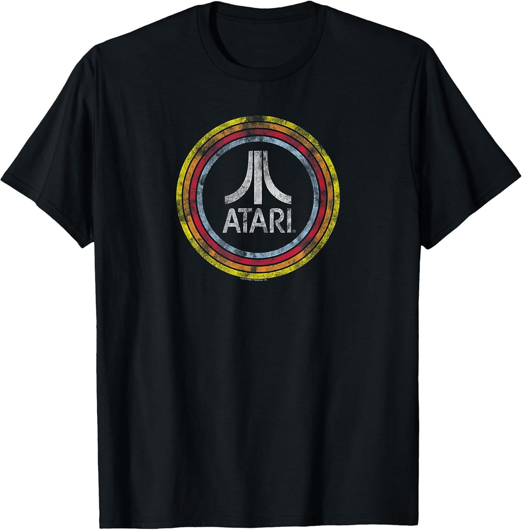 Vintage Distressed Circle Fuji Logo Video Game T-Shirt