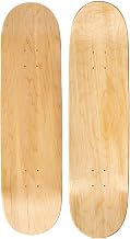 Moose Blank Skateboard Deck - Premium 7-Ply Maple Construction - Natural Wood - Choose from 10 Sizes - Includes 1 Board