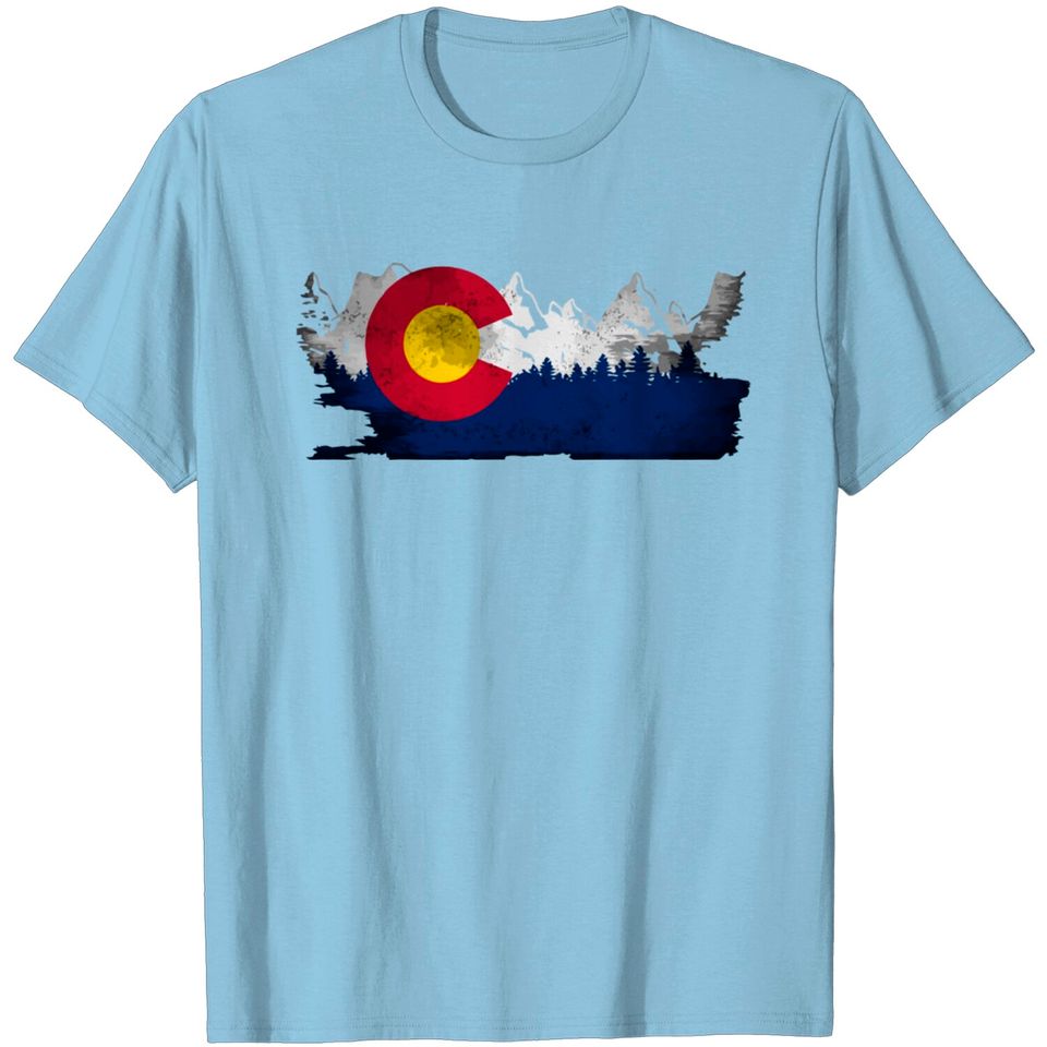 Cute Family Gift Colorado State Flag T Shirt