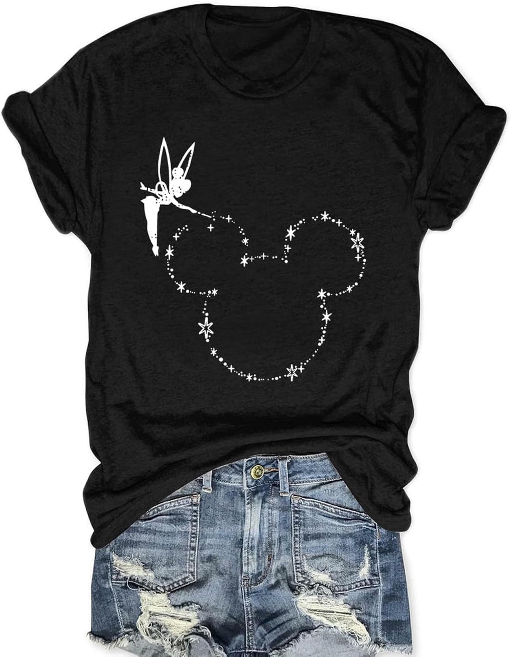 Magic Kingdom Castle Shirt Casual Vacation Holiday Short Sleeve Boho Clothes for Women Summer Cute Tops