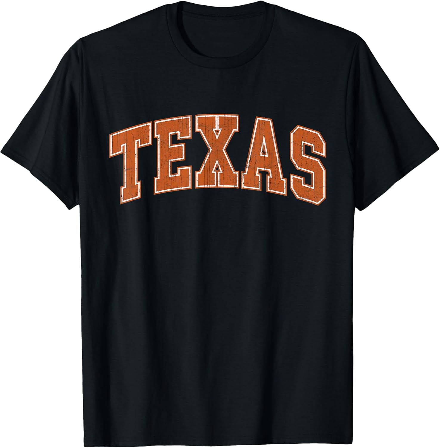Texas TX Vintage Athletic Sports Orange Style 80s 90s T-Shirt