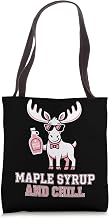 Moose Lover Maple Syrup And Chill Canadian Tote Bag