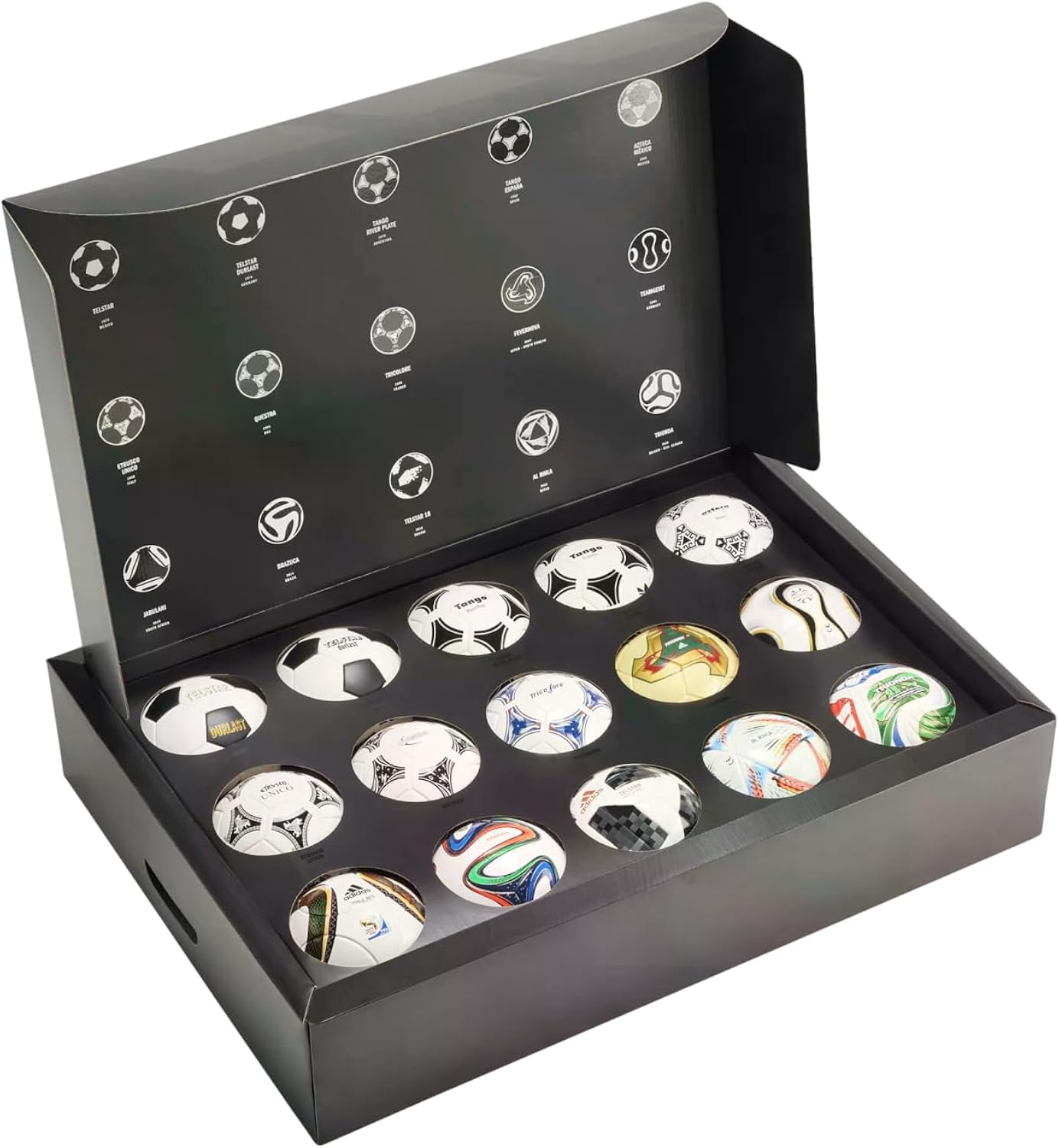 adidas World Cup Historical Ball Set – Limited Edition Collection of Iconic World Cup Match Balls in Pro, Mini, and Club Variants