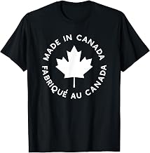 Made in Canada Tshirt French Canadian Maple Leaf Shirt T-Shirt