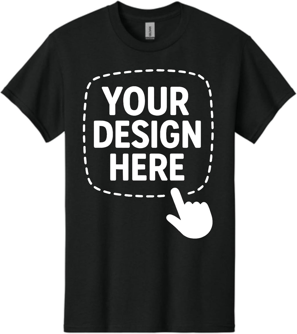 Gildan Custom T Shirts – Design Your Own T-Shirt for Men & Women, Personalized Shirts, Add Photo Text Logo Custom Shirt