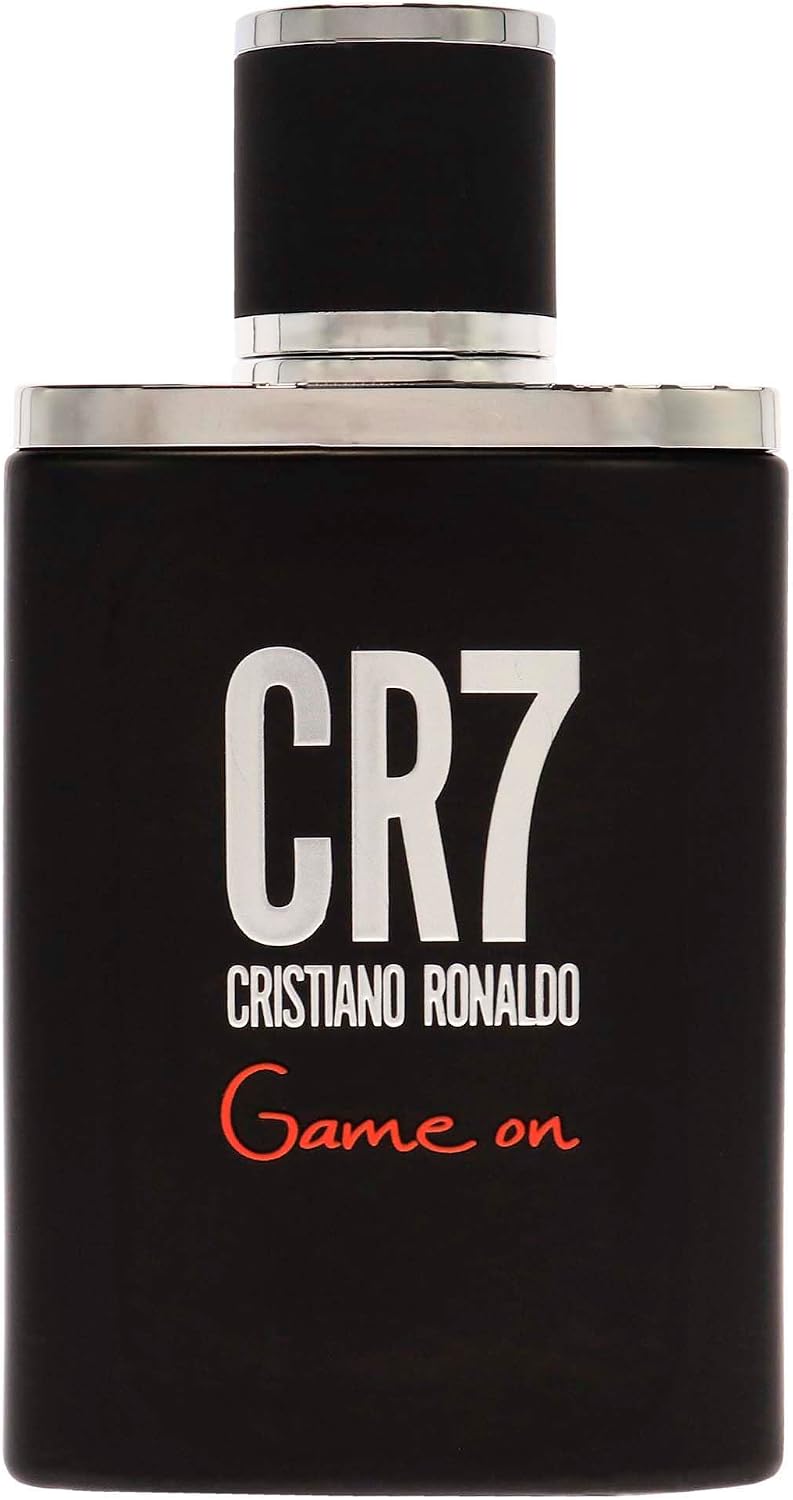 CR7 Game On Cristiano Ronaldo - Eau De Toilette Cologne Scent for Men - Papaya, Ice, Cedar, and Cashmere Wood - Original Men's Fragrance Collection - 1 oz