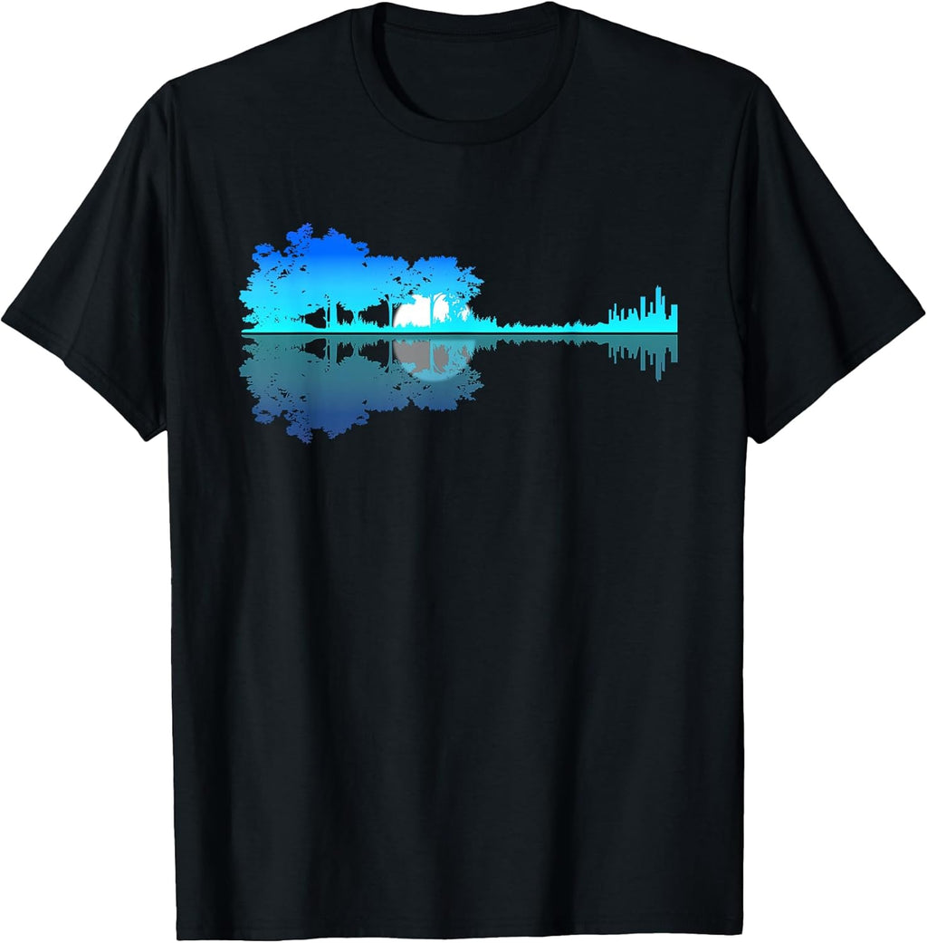 Guitar Lake Shadow Love Guitar Musician Apparel