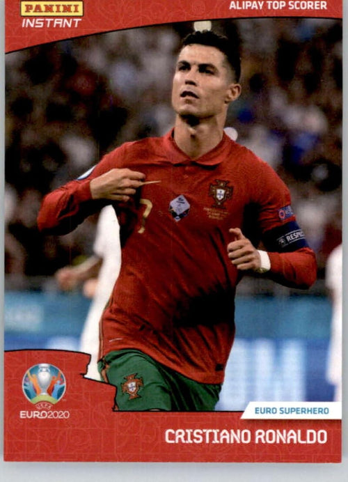 2021 Panini Instant Euro 2020#73 Cristiano Ronaldo PR3379 Portugal Soccer Card in Raw (NM or Better) Condition