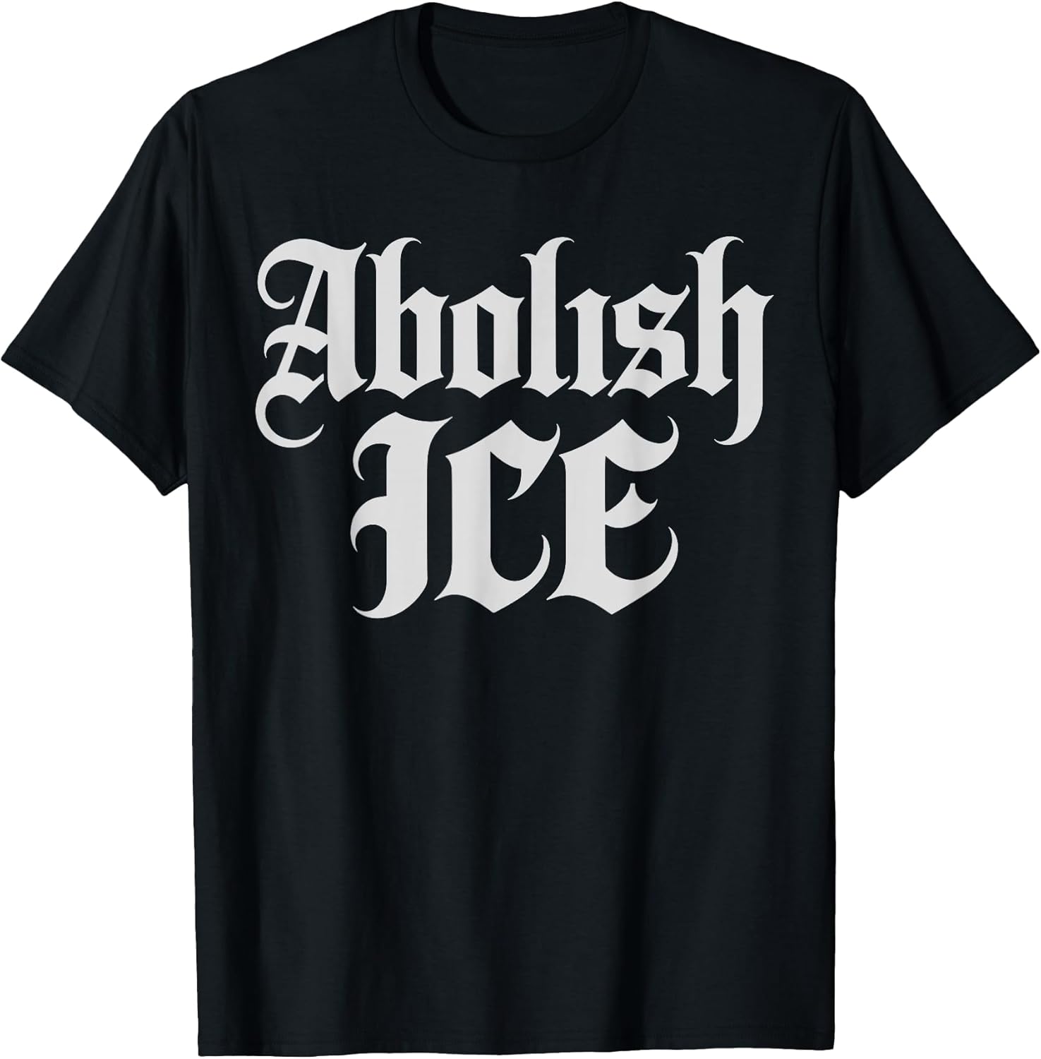 Anti ICE Retro English Vintage Old Text Style Abolish ICE T-Shirt