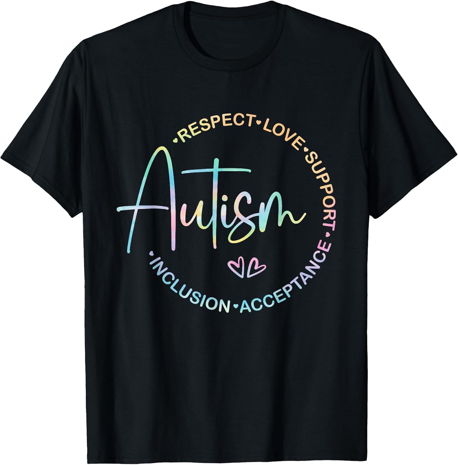 Respect Love Support Autism Awareness Month Women Men T-Shirt
