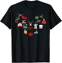 Canada Symbol Icon Maple Leaf Moose Canadian Men Women Kids T-Shirt