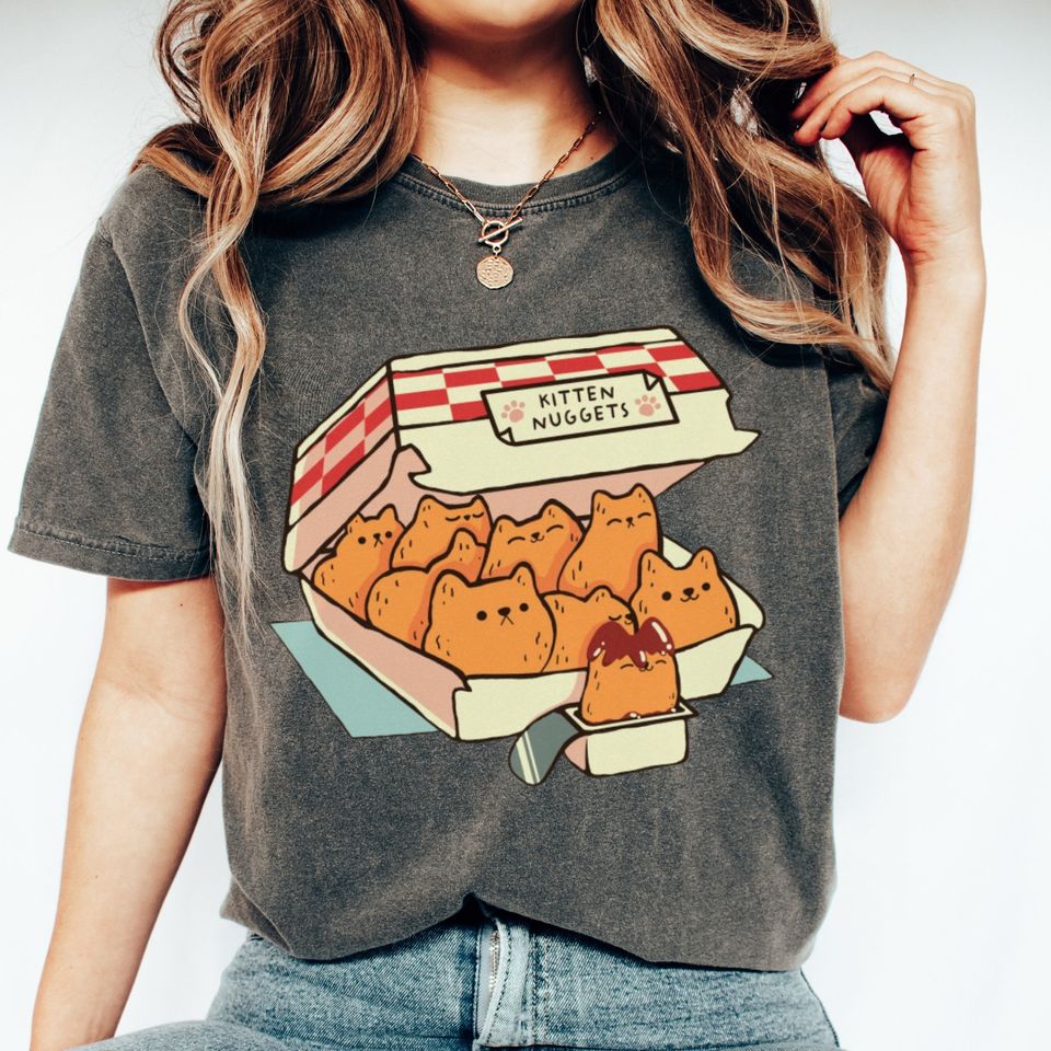 Kitten Nuggets Shirt, Cute Cat Shirt, Funny Cat Shirt