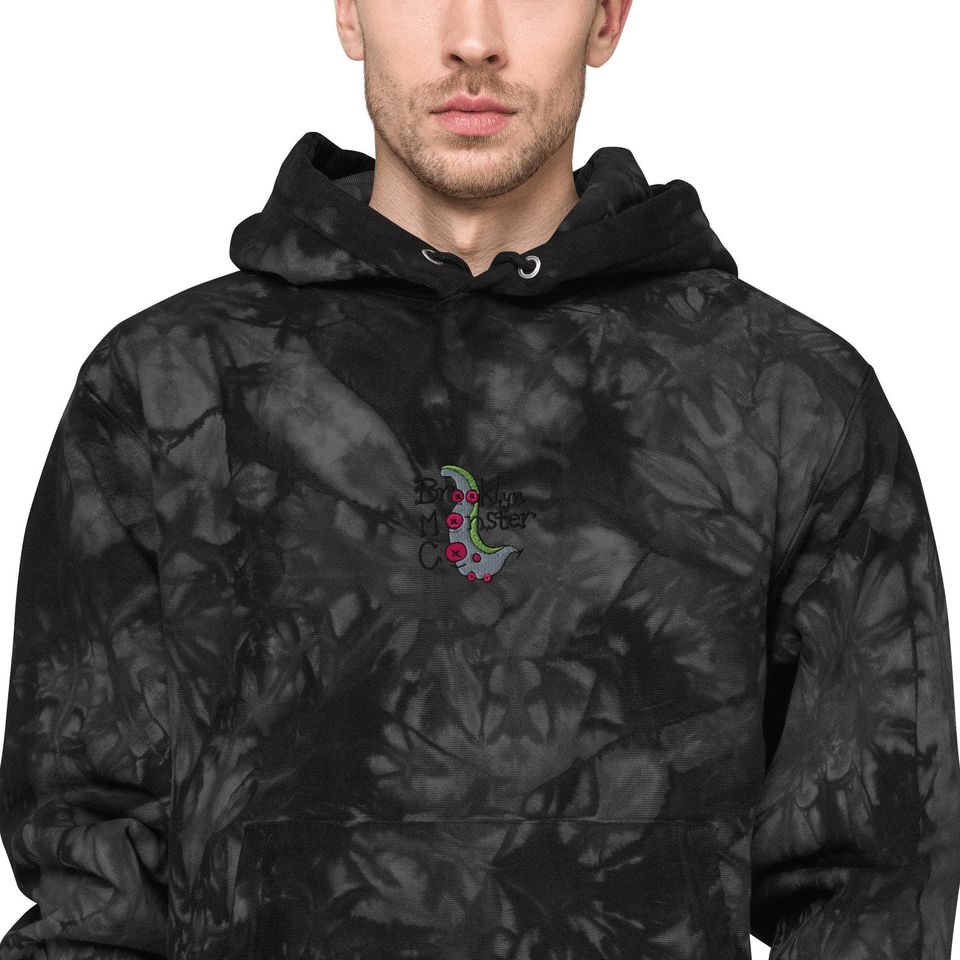 Brooklyn Monster Co. Flagship Tentacle Embroidered tie-dye hoodie