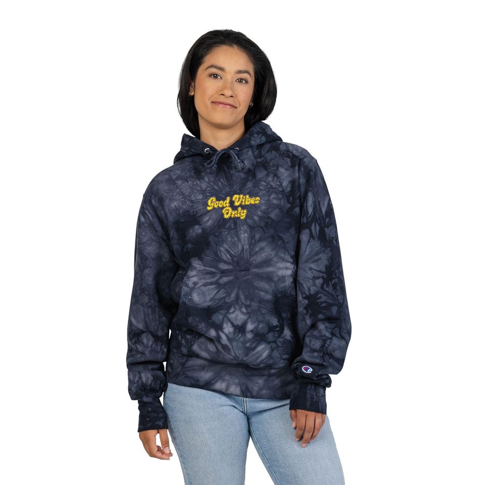 Tie Dye Hoodie| Embroidered Unisex Hoodie