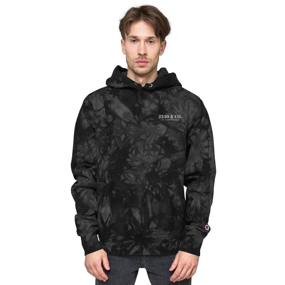Unisex tie-dye hoodie - EMBROIDERED