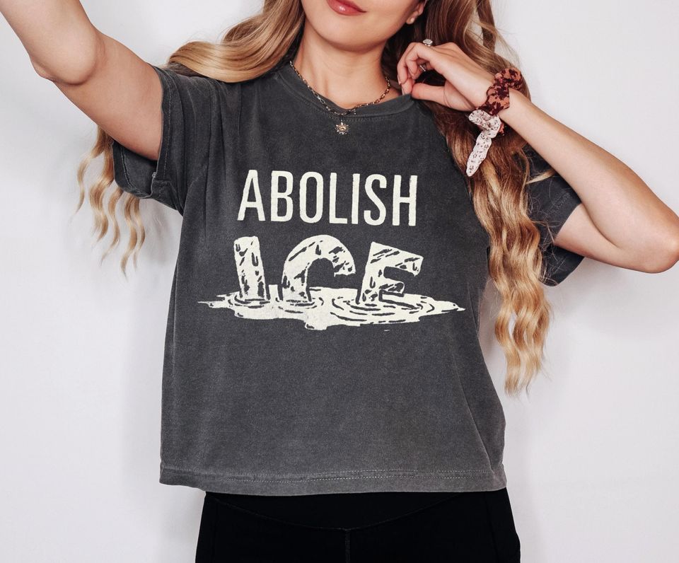 Abolish ice Boxy Tee, anti immigration Womens Boxy Tee