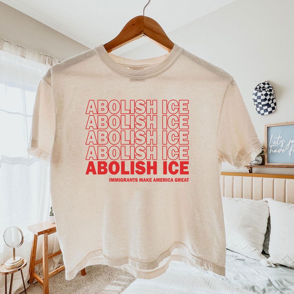 Abolish ICE Immigrants Make America Boxy Tee