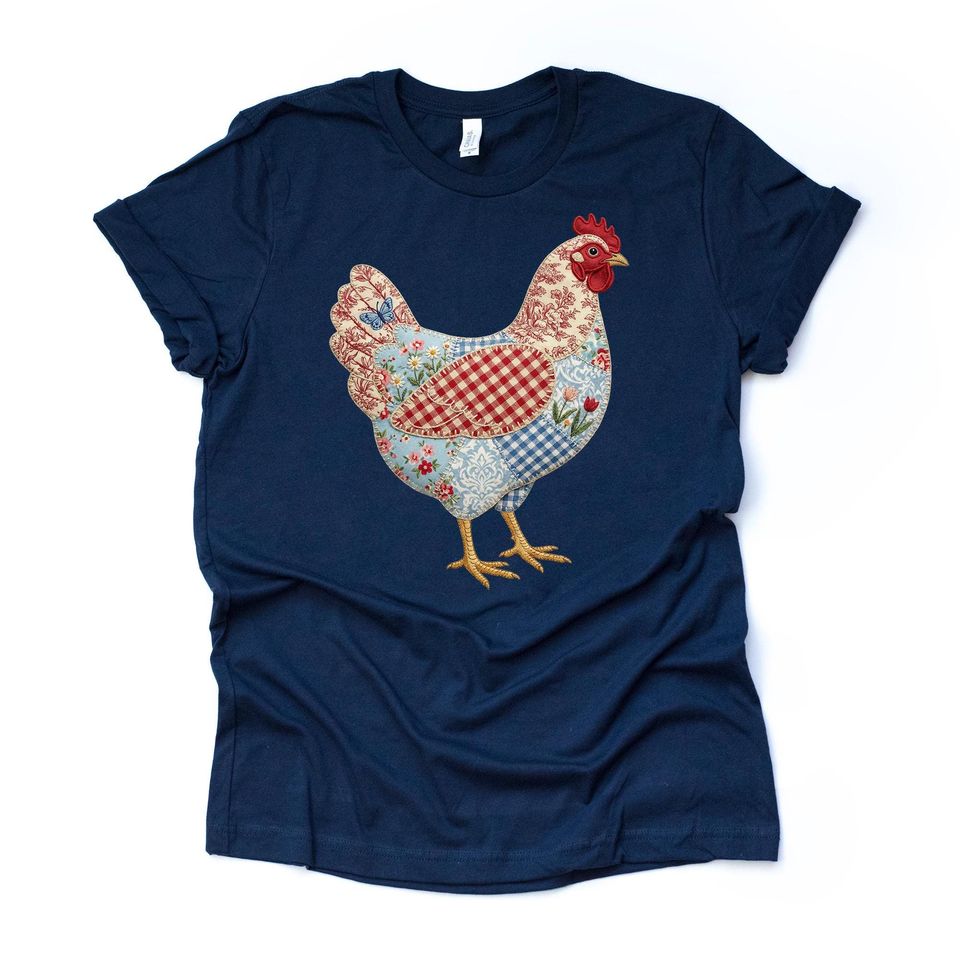 Patchwork Chicken Tee