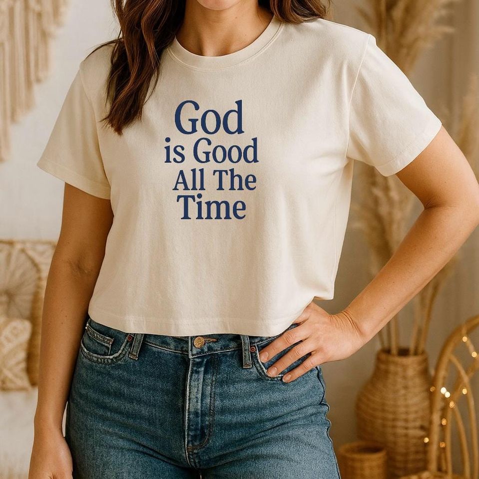 God Is Good Boxy Tee, Women's Christian Faith Apparel