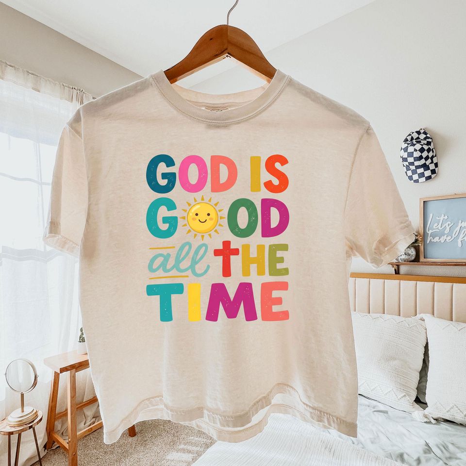 God is Good All The Time Women's Boxy Tee, Religious Tee