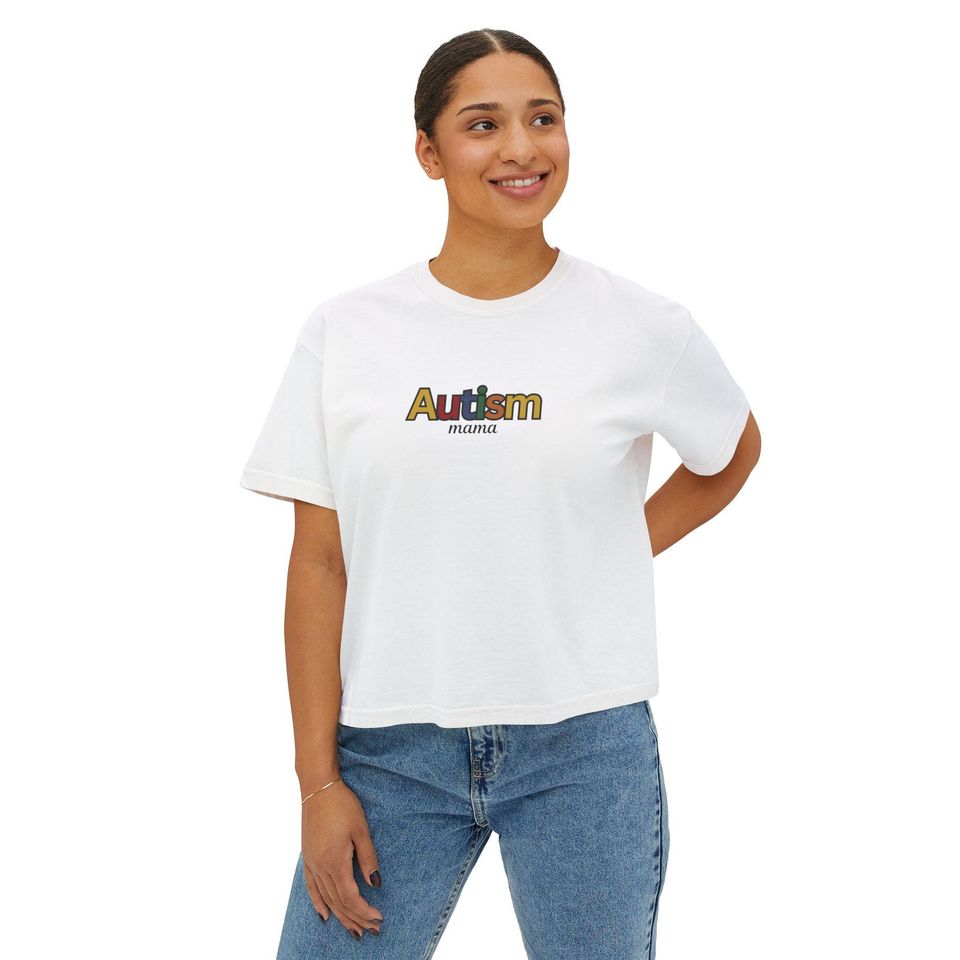 Women's Boxy T-Shirt - Autism Mom Design