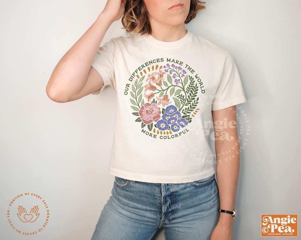 SPED and SLP Differences Women's Boxy Tee, Celebrate Minds of All Kinds, Autism Pride, Neurodiversity Tee
