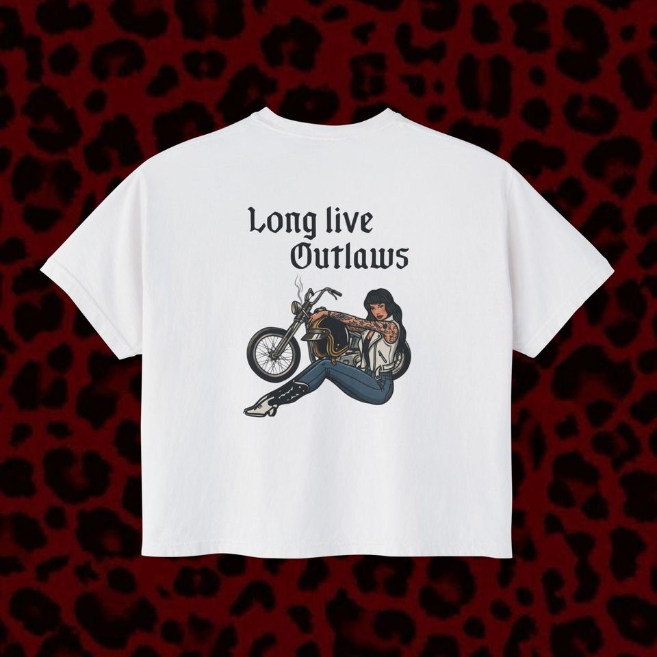 Long Live Outlaws Motorcycle Women's Boxy Tee